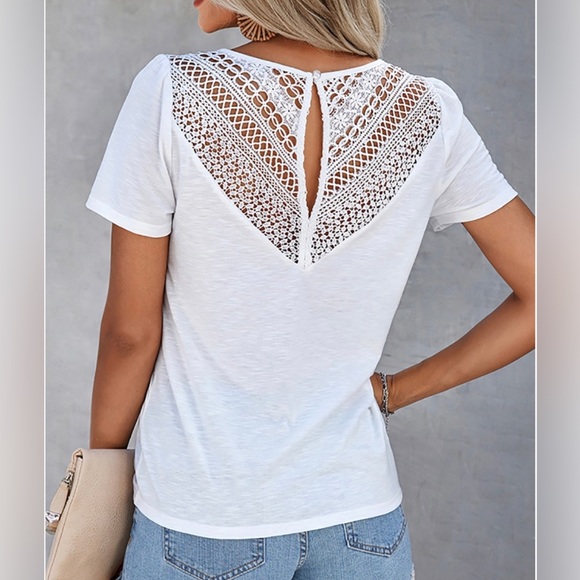 Lace back tee - Picture 3 of 5